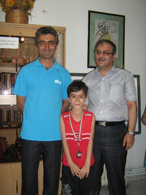استاد نجیب ،محمد رضوانی ،دبیر فدراسیون شطرنج آقای کریمی 